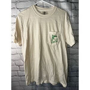 Bean Goods Swingin’ Wieners Golf Club Pocket Tee Men’s Medium Cream Comfort Colo